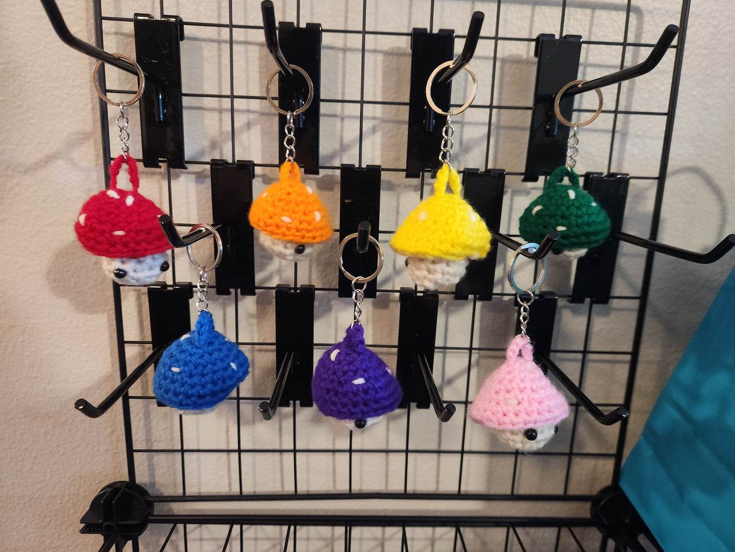 Tiny Mushroom Fidget Keychain